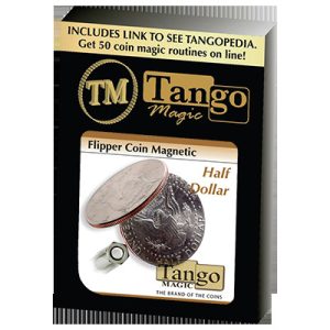 Magnetic Flipper Coin (Half Dollar)(D0042)by Tango – Trick
