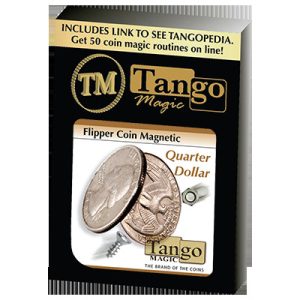 Flipper Coin Magnetic Quarter Dollar (D0043)by Tango – Trick
