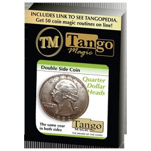 Double Side Quarter (Heads)(D0078) by Tango – Tricks