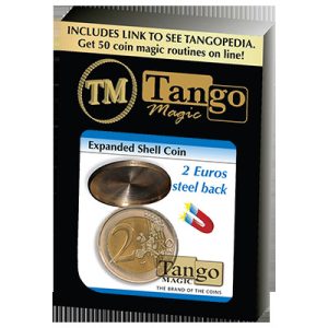 Expanded Shell Coin – (2 Euro, Steel Back) by Tango Magic – Trick (E0065)