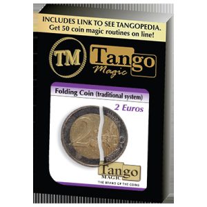 Folding Coin – 2  Euros (Traditional) by Tango Magic – Trick (E0064)