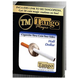 Cigarette Through Half Dollar (Two Sided) (D0015)by Tango – Trick