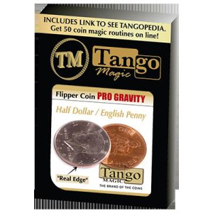 Flipper Coin PRO Gravity Half Dollar/English Penny – Tango – Trick (D0101)