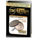 Magnetic Flipper Coin Eisenhower Dollar (D0041) by Tango – Trick