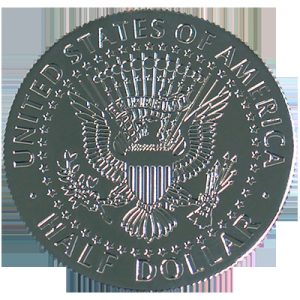 Kennedy Palming Coin (Half Dollar Sized) by You Want It We Got It – Trick