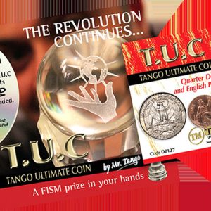 Tango Ultimate Coin (T.U.C) Quarter/Penny (D0127) with instructional DVD by Tango – Trick