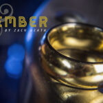 Ash and Ember Gold Curved Size 9 (2 Rings) by Zach Heath  – Trick