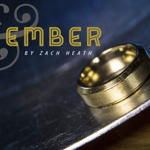 Ash and Ember Gold Beveled Size 8 (2 Rings) by Zach Heath  – Trick
