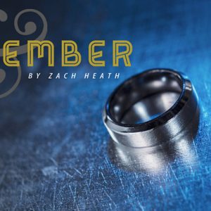 Ash and Ember Silver Beveled Size 8 (2 Rings) by Zach Heath  – Trick