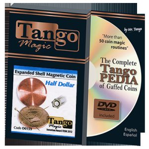 Expanded Shell Half Dollar Magnetic (D0159) by Tango – Trick
