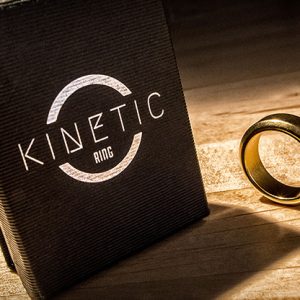 Kinetic PK Ring (Gold) Beveled size 8 by Jim Trainer – Trick