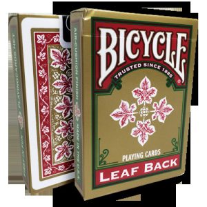 Bicycle Leaf Back Deck (Red) by Gambler’s Warehouse