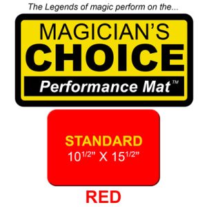 Standard Close-Up Mat (RED – 10.5×15.5) by Ronjo – Trick