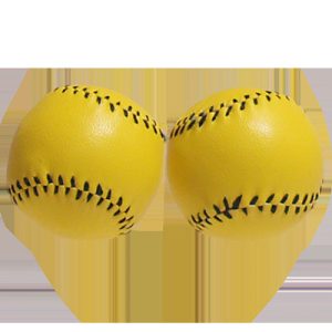 Chop Cup Balls Yellow Leather (Set of 2) by Leo Smetsers – Trick