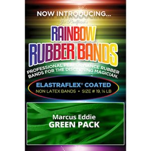 Joe Rindfleisch’s Rainbow Rubber Bands (Marcus Eddie – Green Pack  ) by Joe Rindfleisch – Trick