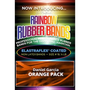 Joe Rindfleisch’s Rainbow Rubber Bands (Daniel Garcia – Orange Pack  ) by Joe Rindfleisch – Trick
