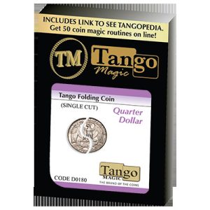 Tango Folding Coin Quarter Dollar Traditional Single Cut (D0180) by  Tango – Trick