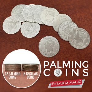 Palming Coin Set (U.S. Half design /12 piece) by Premium Magic – Trick
