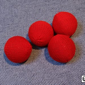 Crochet Balls (Red 2 inch) by Mr. Magic – Trick