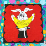 Bag to Happy Birthday Silk (36 inch  x 36 inch) by Mr. Magic – Trick