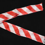 Thumb Tip Streamer Zebra 3′ (Red and White) by Mr. Magic – Trick
