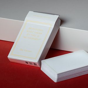 Magic Notebook Deck – Limited Edition (White) by The Bocopo Playing Card Company