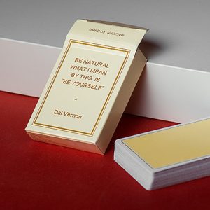 Magic Notebook Deck – Limited Edition (Champagne) by The Bocopo Playing Card Company