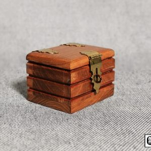 Quarter Go Box (Teak) by Mr. Magic – Trick