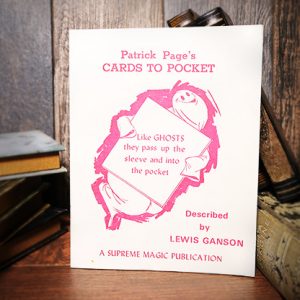 Patrick Page’s Cards to Pocket by Lewis Ganson – Book