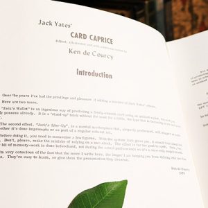 Jack Yates’ Card Caprice by Ken de Courcy – Book