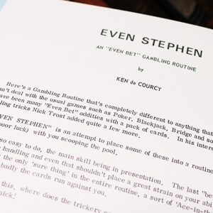 Even Stephen by Ken de Courcy – Book