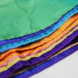 Multicolored Silk Streamer 9 inch by 16 ft from Magic by Gosh