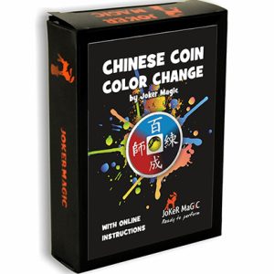 Chinese Coin Color Change (Gimmicks and Online Instructions) by Joker Magic – Trick