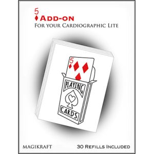 Cardiographic Lite RED CARD 5 of Diamonds Add-On by Martin Lewis – Trick