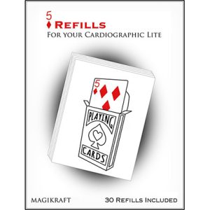 Cardiographic Lite RED CARD 5 of Diamonds Refill by Martin Lewis – Trick