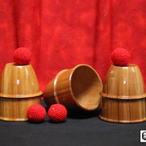 Cups and Balls (Wooden) by Mr. Magic – Trick