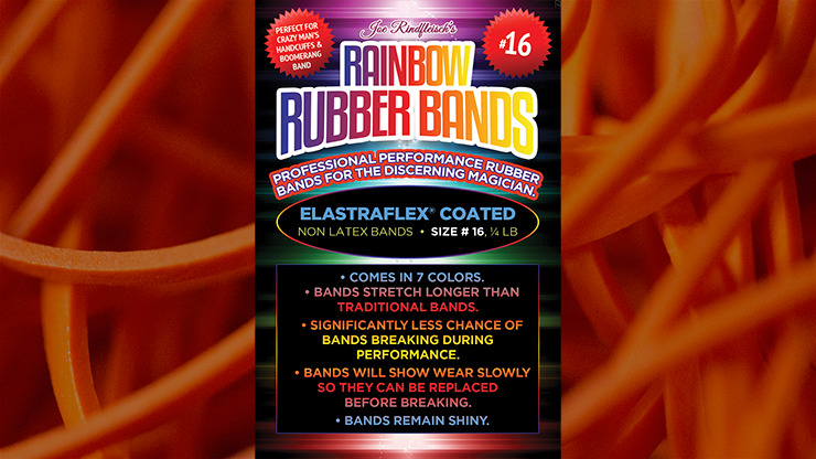 Combo Pack Joe Rindfleisch/'s Size 16 Rainbow Rubber Bands Trick