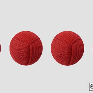 Rope Balls 1 inch / Set of 4 (Red) by Mr. Magic – Trick