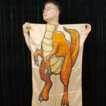 Character Silk (Dinosaur) 35 X 43  by JL Magic – Trick