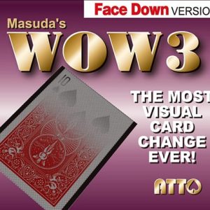 WOW 3 Face-DOWN (Gimmick and Online Instructions) by Katsuya Masuda – Trick