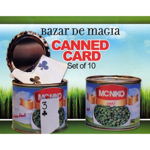 Canned Card (Red) ( Set of 10 Cans )by Bazar de Magia – Trick