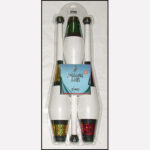 Juggling Set (3 Decorated Clubs and DVD) – Assorted Colors by Zyko – Trick