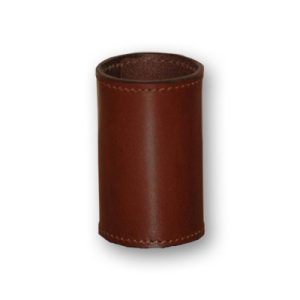 Leather Coin Cylinder (Brown, Half Dollar Size) – Trick