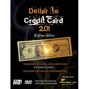 Dollar to Credit Card 2.0 (Gimmick and Online Instructions) by Twister Magic – Trick