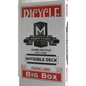 Jumbo Invisible Deck Bicycle (Red) – Trick