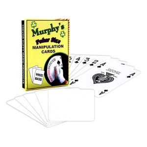 Manipulation Cards-POKER SIZE/WHITE BACK (For Glove Workers) by Trevor Duffy – Trick