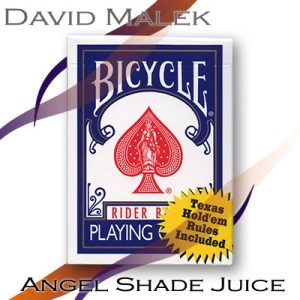 Marked Deck (Blue Bicycle Style, Angel Shade Juice) by David Malek – Trick