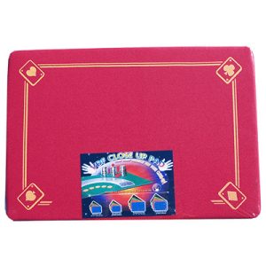 PRO VDF Close Up Pad with Printed Aces (Red) by Di Fatta Magic – Trick