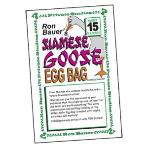 Ron Bauer Series: #15 – Siamese Goose Eggbag – Book