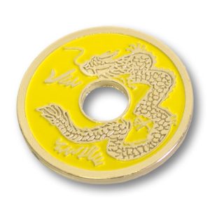 Chinese Coin (Yellow – Half Dollar Size) by Royal Magic – Trick